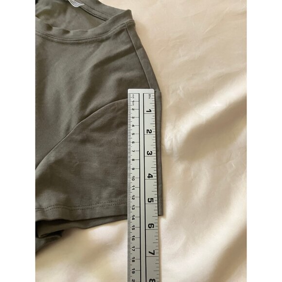 Calvin Klein Olive Gold Round neck Tee Top T-shirt Short Sleeves Size L - Picture 10 of 12